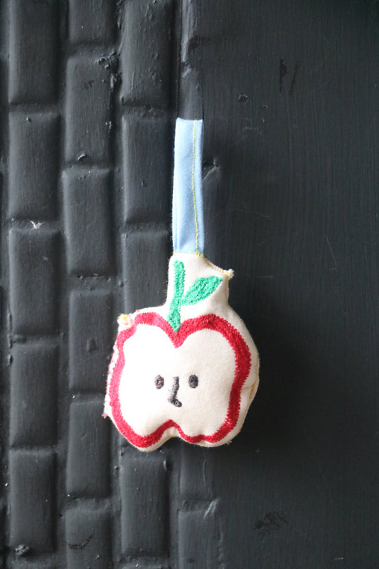 Handmade Apple‑Shaped Christmas Ornament