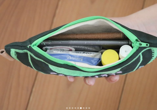 Handmade Green Ruler Bag