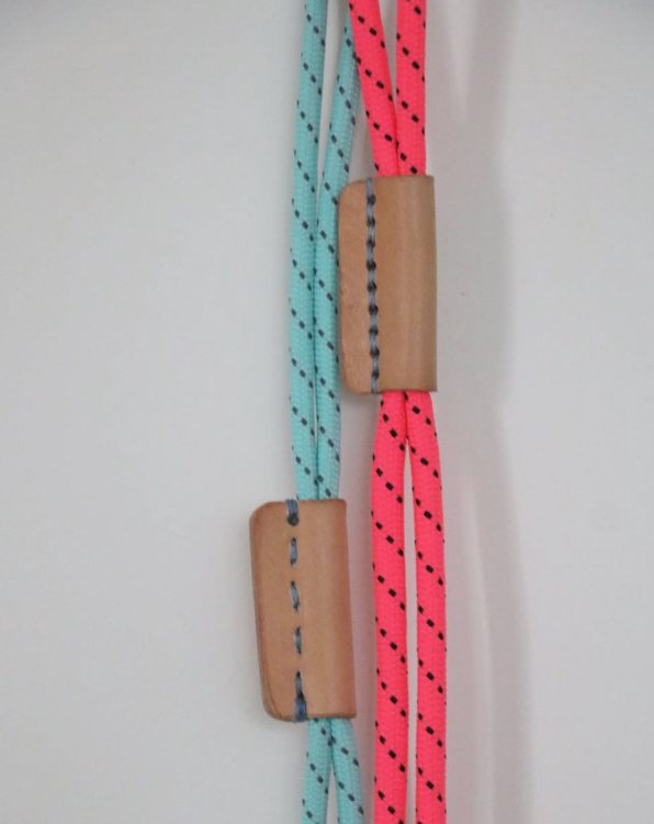 Handmade Blue Triangle Ruler Shaped Bag