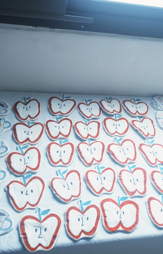 Handmade Biten Apple Shaped Coaster