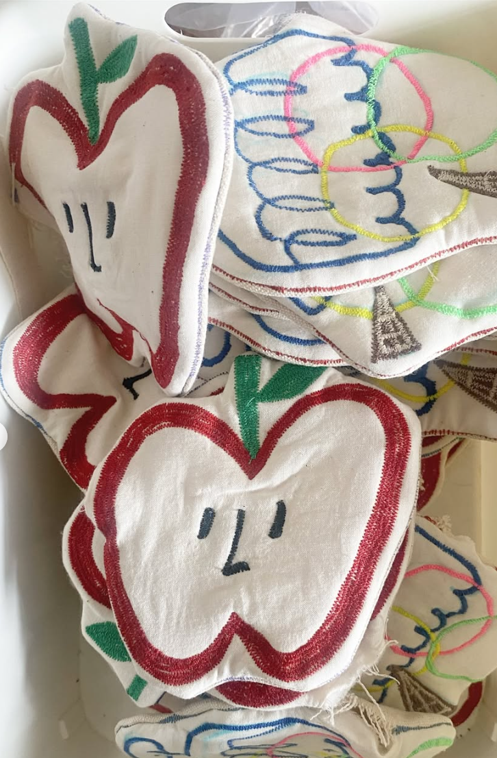 Handmade Biten Apple Shaped Coaster