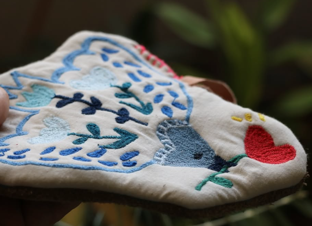 Handmade Blue Bird Shaped Coaster
