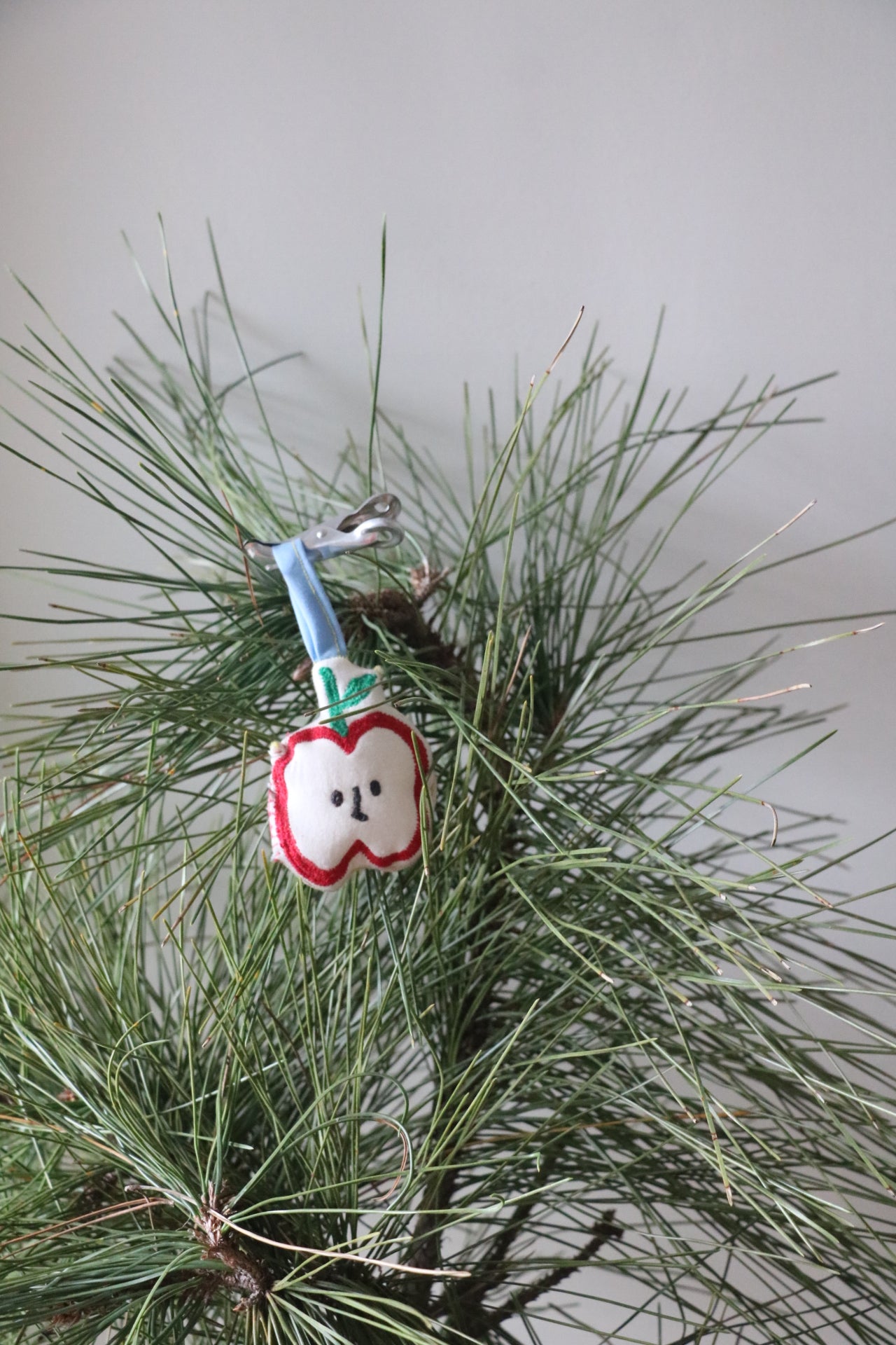 Handmade Apple‑Shaped Christmas Ornament