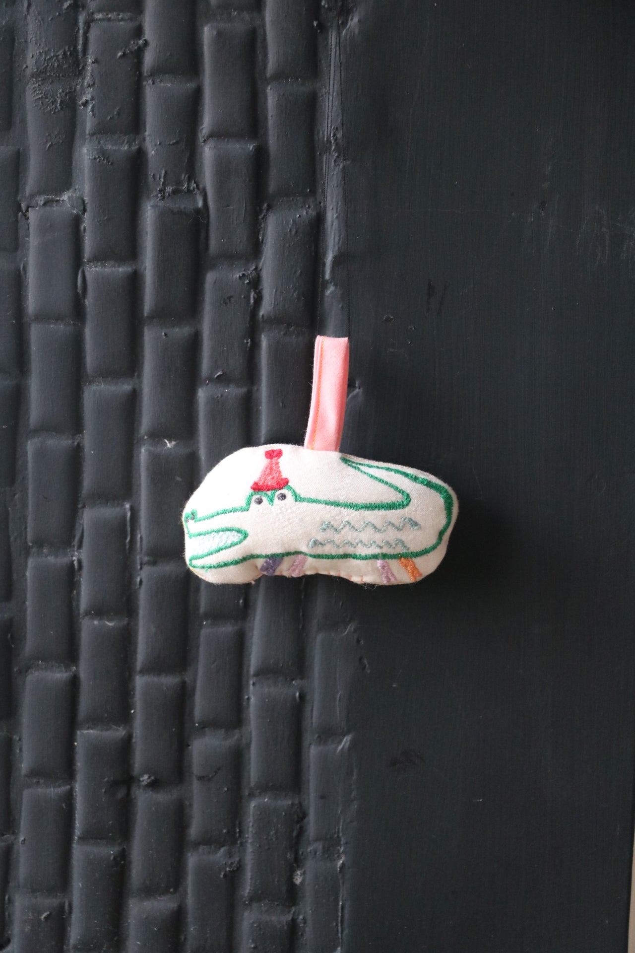 Handmade Crocodile Christmas Ornament