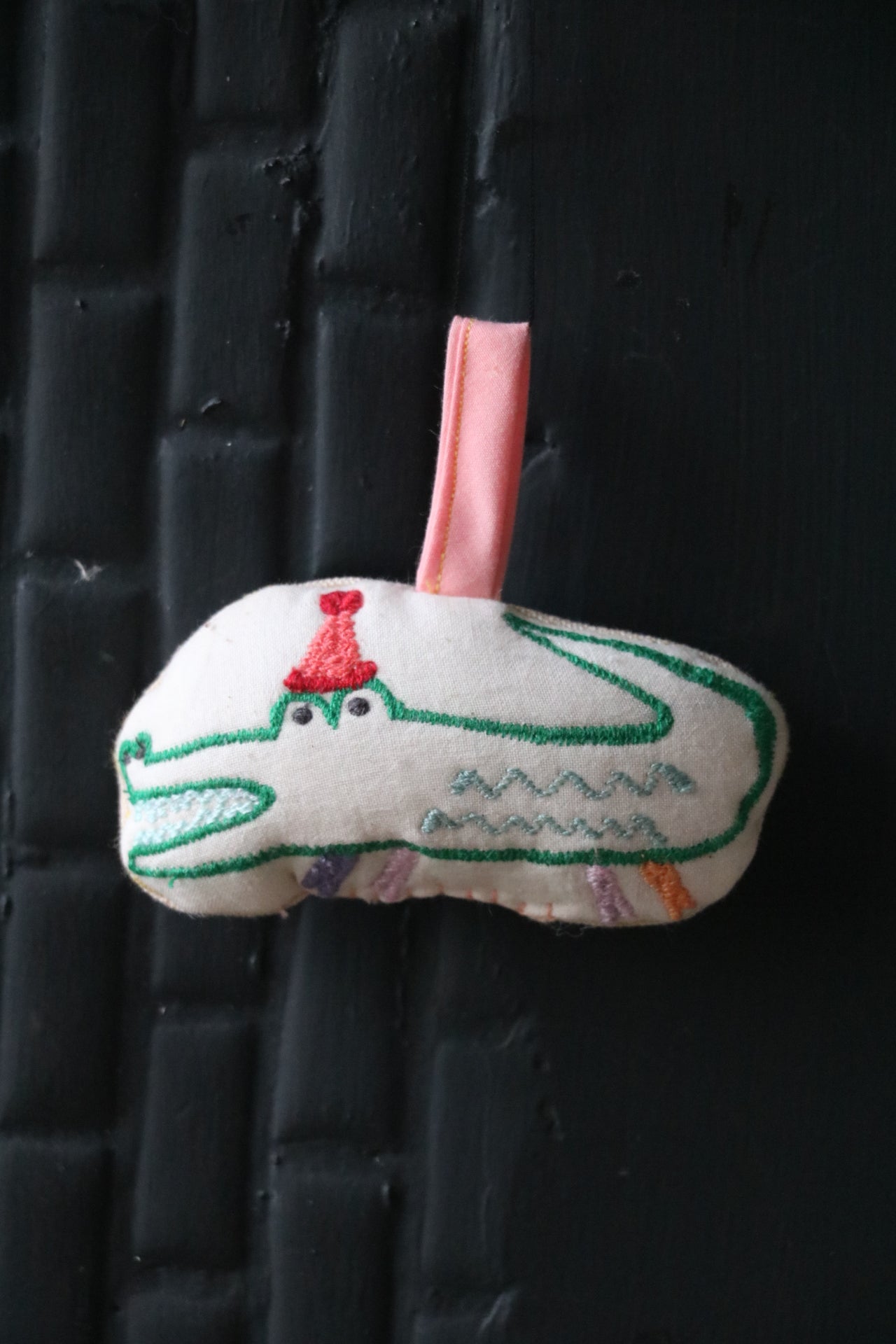 Handmade Crocodile Christmas Ornament