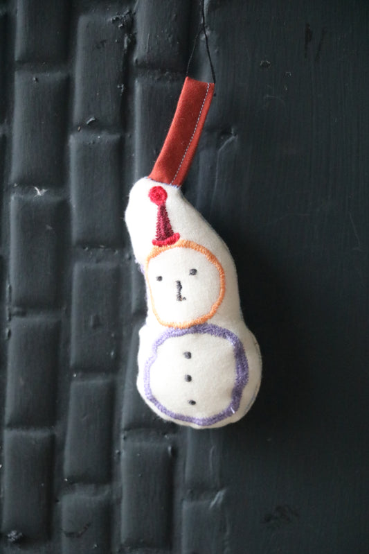 Handmade Snowman Christmas Ornament