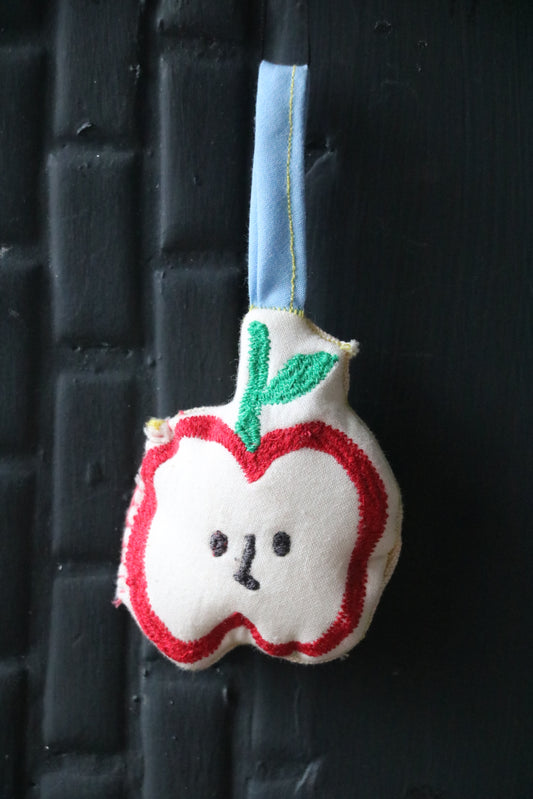 Handmade Apple‑Shaped Christmas Ornament