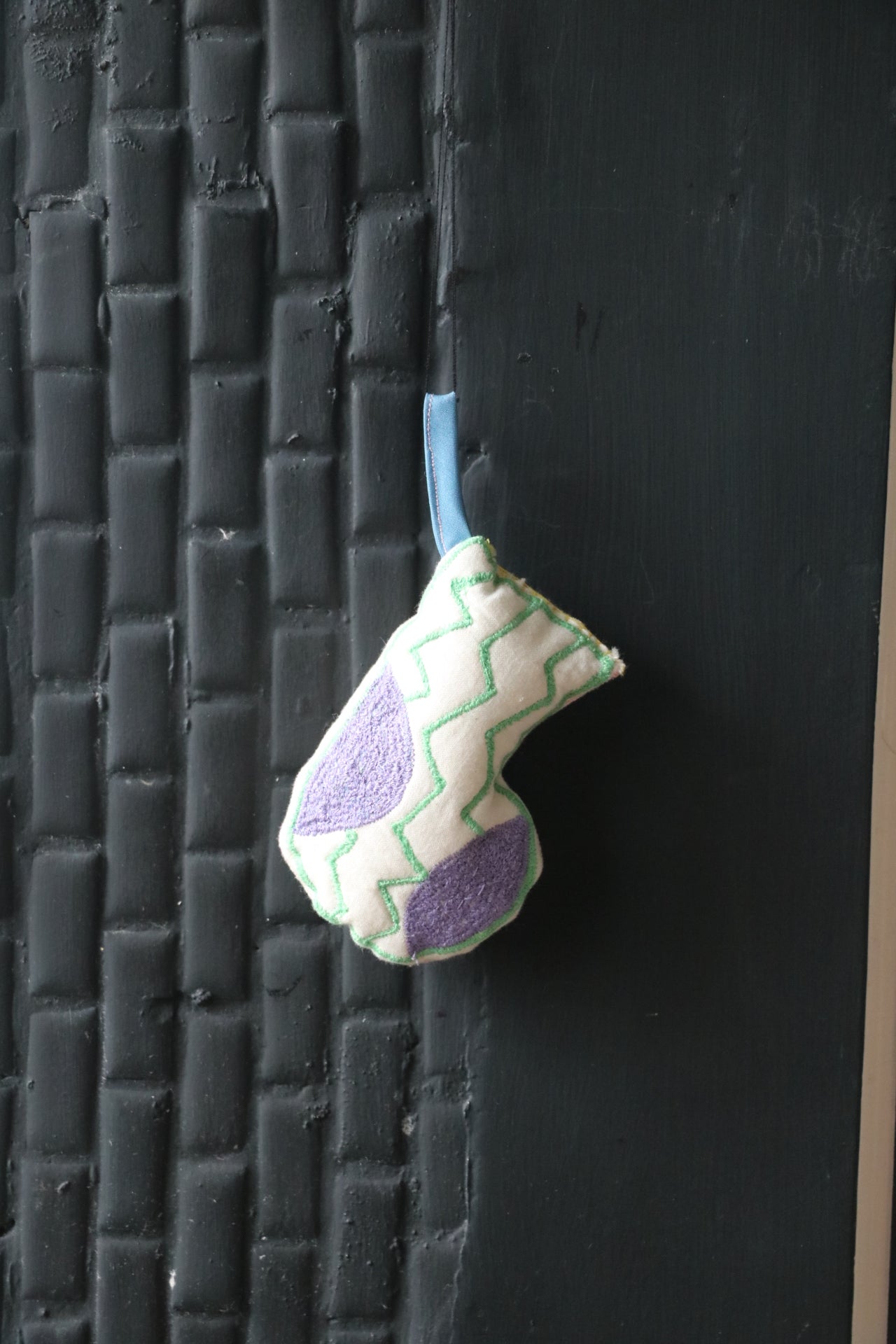 Handmade Mini Santa Sock Ornament