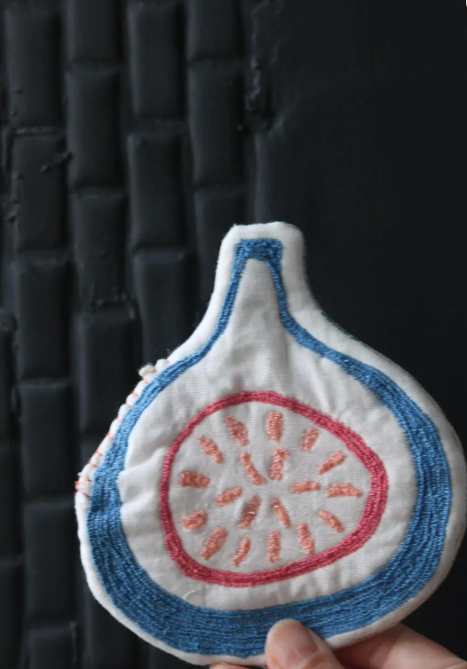 Handmade Orange Fig Shaped Coaster