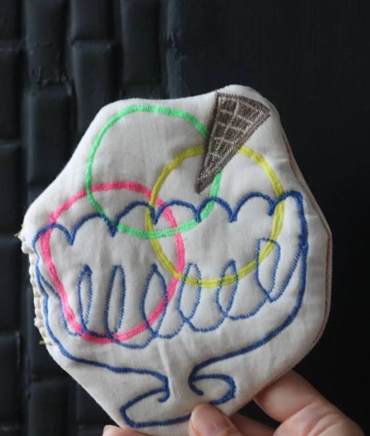 Handmade ice cream-Shaped Coaster