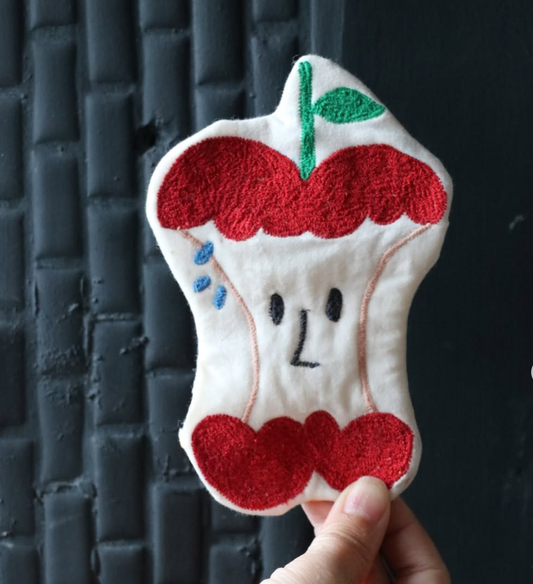 Handmade Biten Apple Shaped Coaster