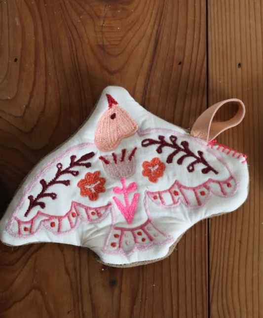 Handmade Red Bird Shaped Coaster