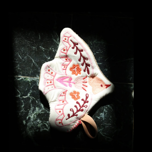 Handmade Red Bird Shaped Coaster