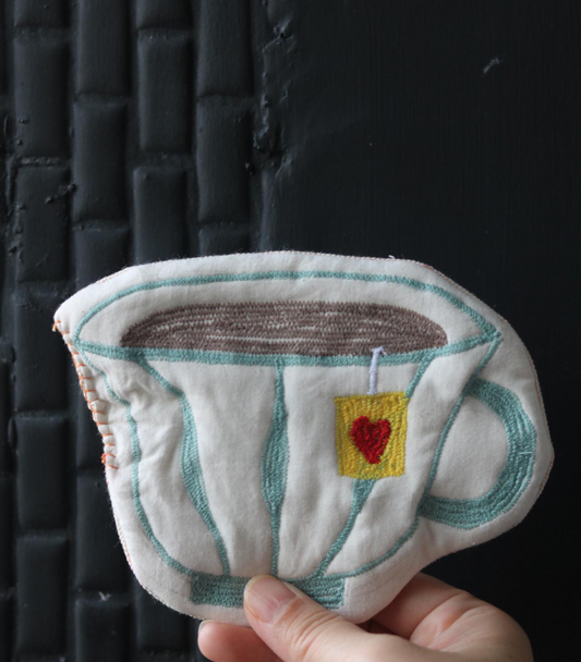 Handmade Tea Cup-Shaped Coasters